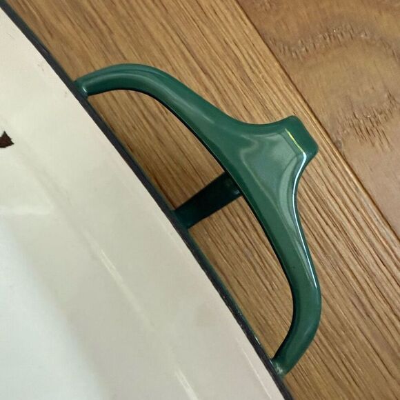 Vintage Dansk Købenstyle Arugula Green Large Baker Ceramic Lined $165 - Picture 6 of 11